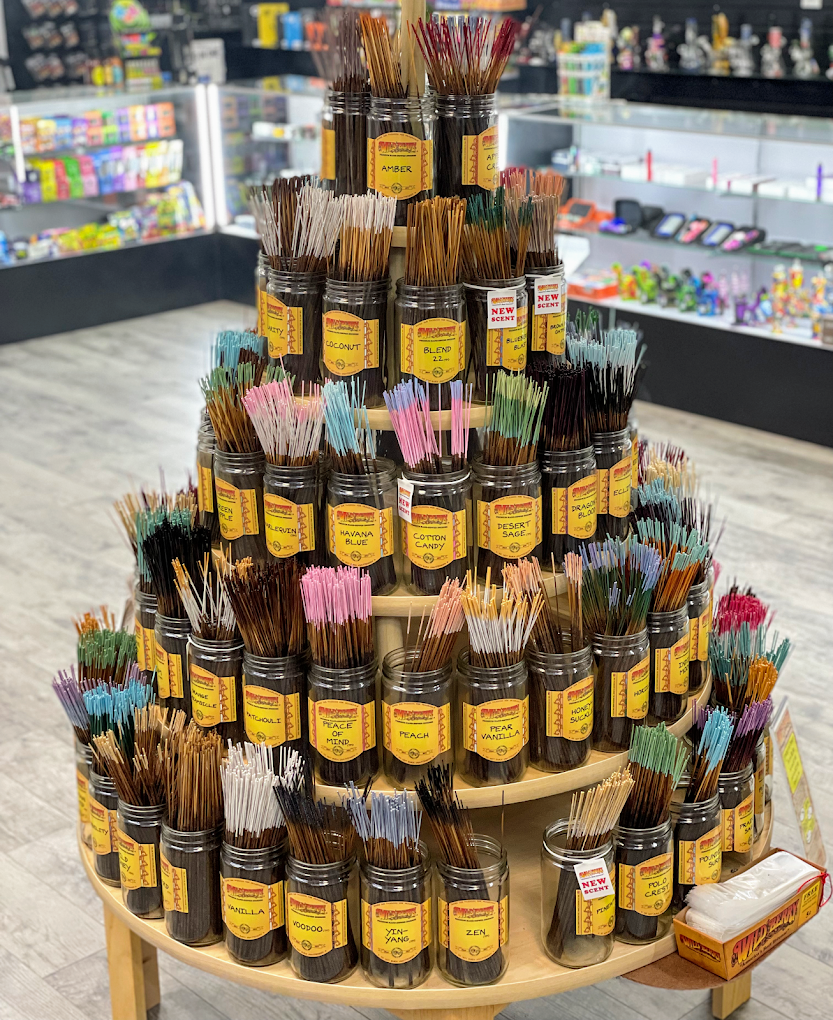 Premium incense collection at Cloud Factory Smoke and Vape shop